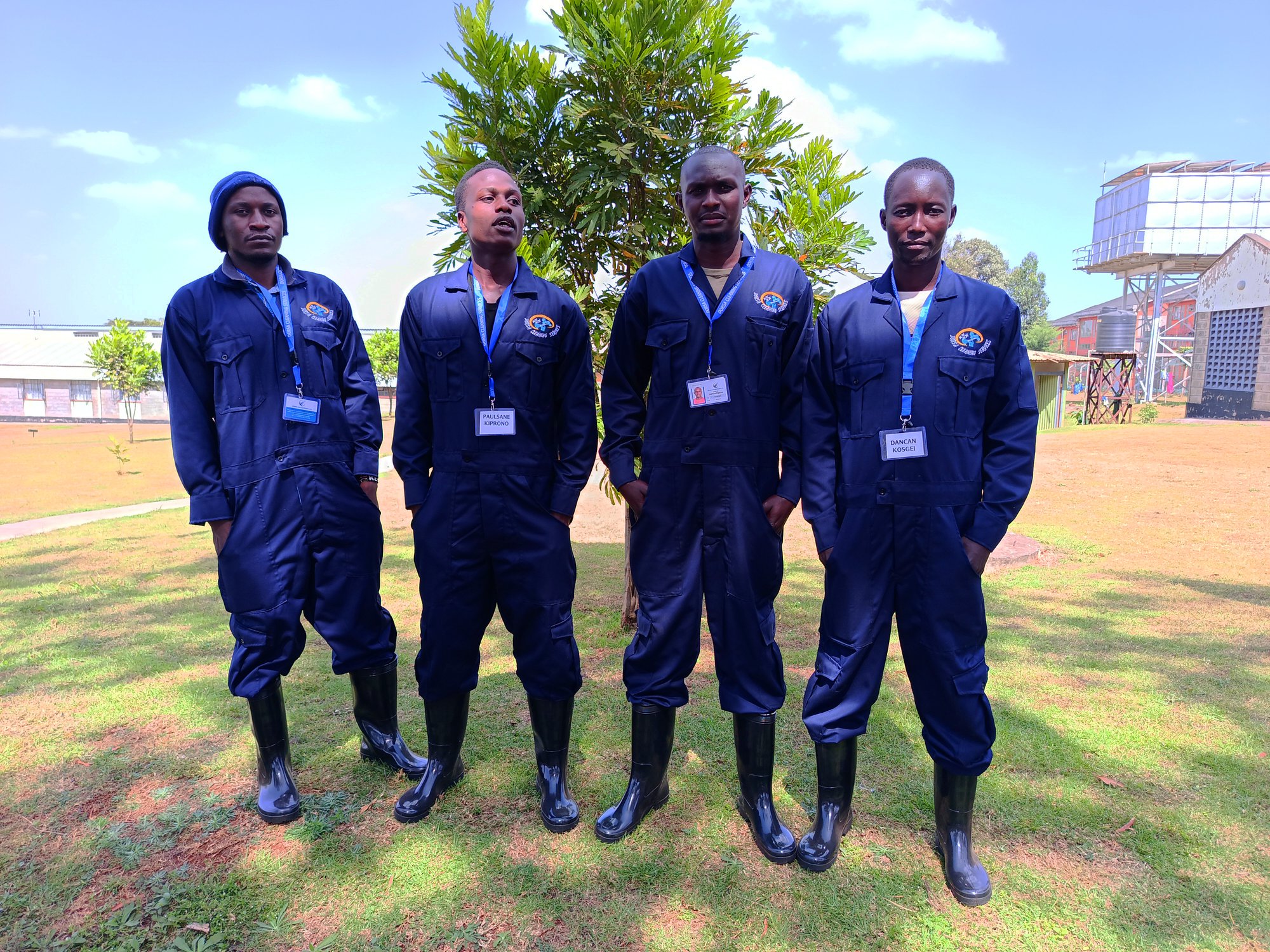 Dorsa Cleaning Services' full team of trained cleaning and fumigation professionals in Nairobi, Kenya