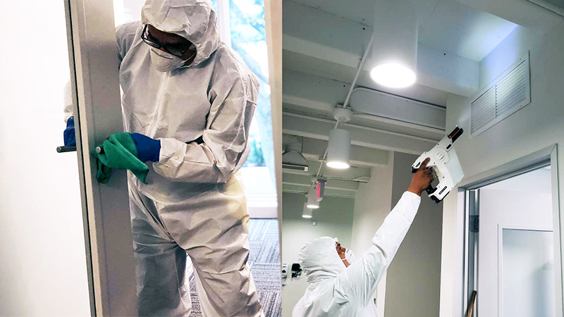 Dorsa technicians conducting fumigation and pest control